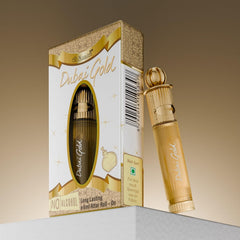 Al-Nuaim Dubai Gold Alcohol Free Attar Roll On for Men - Pack of 4 (6ml Each) | Exquisite & Long Lasting Fragrance