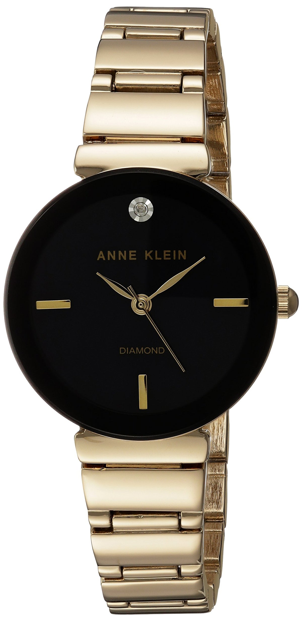 Anne Klein Damenarmbanduhr mit echtem Diamant-Zifferblatt, AK/2434