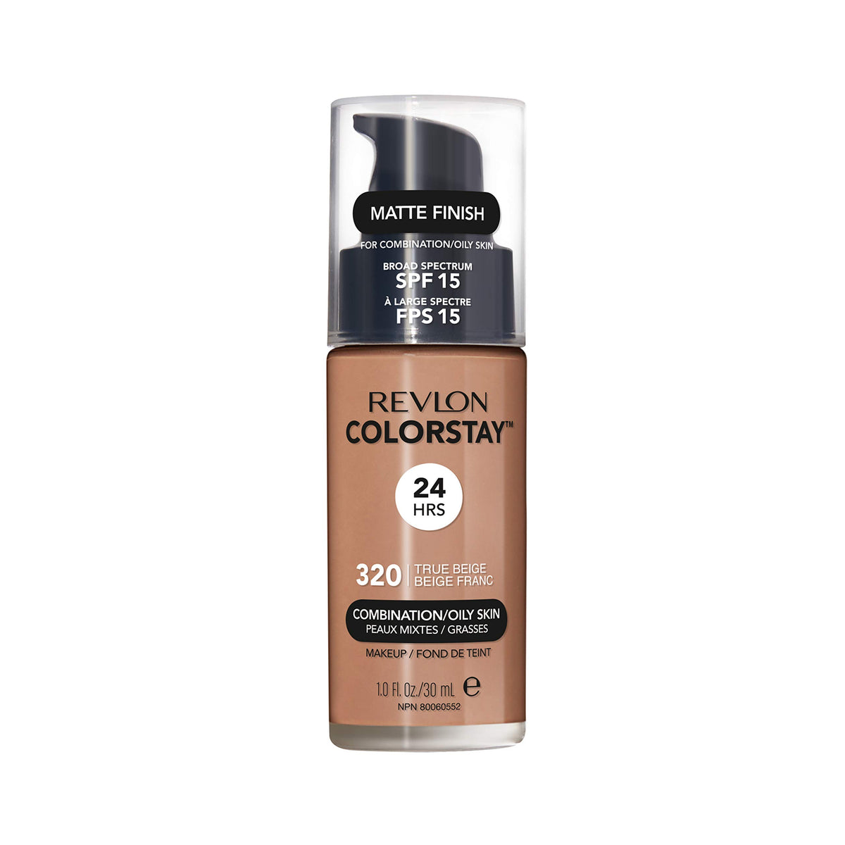 Revlon ColorStay Makeup Foundation for Combination/Oily Skin, 30ml, 320 True Beige