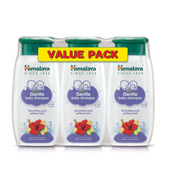 Himalaya Since 1930 No Tears Gentle Baby Shampoo with Hibiscus & Chickpeas, Suitable for Delicate Newborn Skin, pH Balanced, Free from Alcohol, Parabens, Phthalates & Sulphates- 400ml X 3 Value Pack