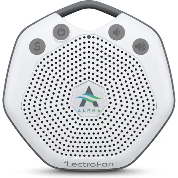 Adaptive Sound Technologies LectroFan Alpha Portable Sleep Sound Machine - Rechargeable White Noise Machine for Crib, Stroller, Car Seat & More - 7 Non-Looping Sounds - for Travel, Bedroom, Nursery