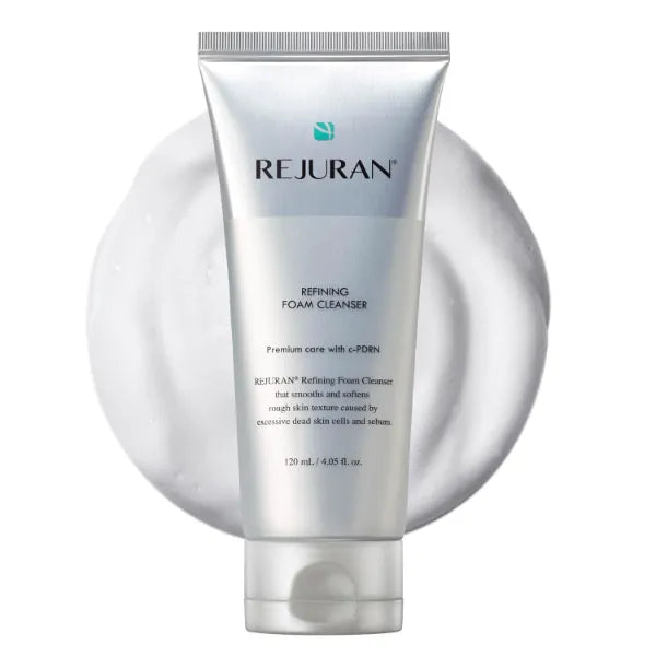 REJURAN Refining Foam Cleanser, c-PDRN – Hydrating & Gentle for Smoother, Clearer Skin, Minimizes Pores & Balances with Hyaluronic Acid & Tanin Complex, Korean Skin Care (4.05 fl oz)