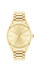 Calvin Klein CK ICONIC Unisex Watch, Analog - Gold / Light Champagne Gold