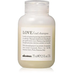 Davines LOVE Curl Shampoo, Enhancing Volume Taming Gentle Formula for Wavy and Curly Hair Softens, Hydrates, and Boosts Curl Elasticity with Almond Extract, Travel Size, 2.54 Fl Oz