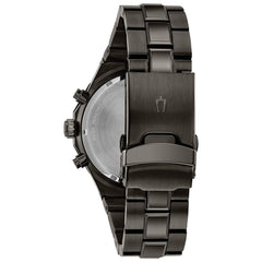 Bulova Men's Classic Diamond 6-Hand Chronograph Quartz Watch, Calendar Date, Luminous Markers, 100M Water Resistant, 44mm - Gray