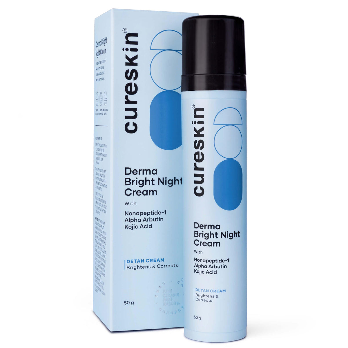 Cure Skin Detanning Kojic Acid Face Cream | Tan Removal Cream | Skin Lightening Cream | Advanced Pigmentation & Dark Spot Corrector