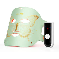 EUARNE Red Light Therapy for Face, LED Face Mask Light Therapy, 324 LEDs and 4 Modes Light Therapy Mask, Infrared Face Mask Light Therapy and Red & Blue Dual-Light for Wrinkles, Fine Lines and Blemishes