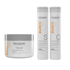 Kerazon Professional Sulfate Free Anti Frizz Color Safe Keratin Care Bundle