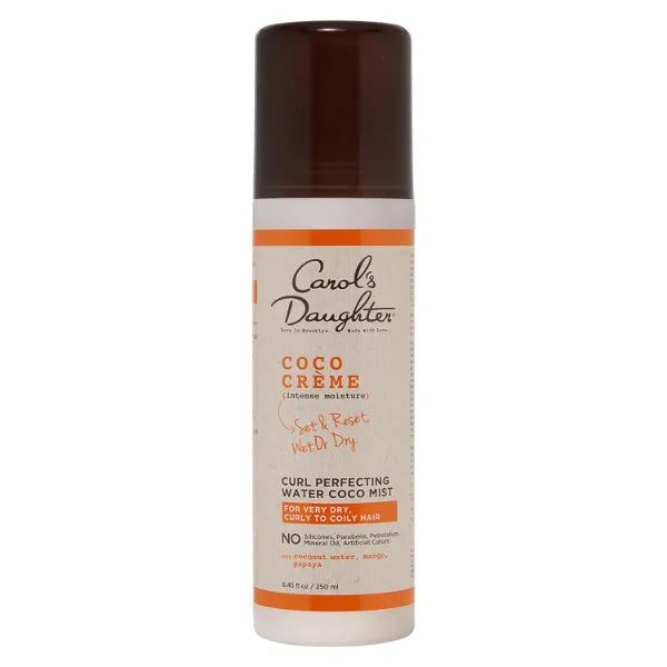 Carol's Daughter Coco Creme Curl Perfecting Water Coconut Mist, Silicone & Paraben Free Curl Refresher Spray for Curly to Coily Hair, 8.4 Fl Oz