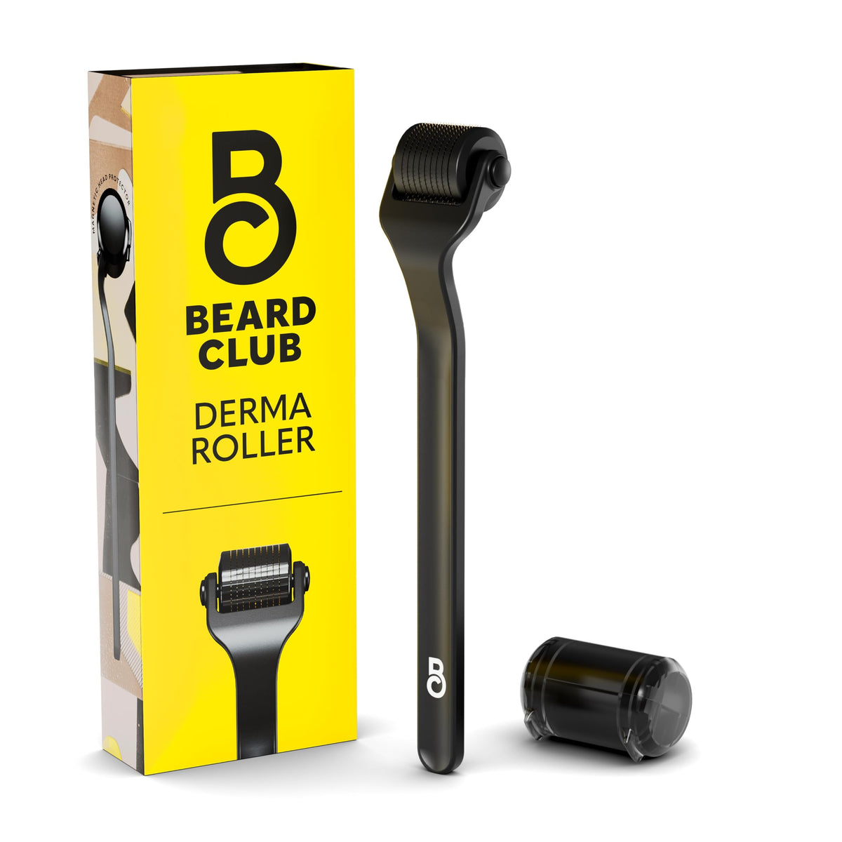 The Beard Club Derma Roller for Face, Body and Scalp - Microneedling Roller with 540 Titanium Microneedles for Hair &