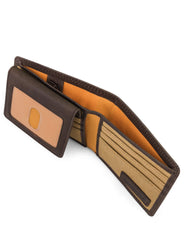 Timberland PRO mens Leather RFID Wallet With Removable Flip Pocket Card Carrier Wallet - Dark Brown/Pullman