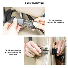 WeddLe Car Backseat Organizer,Kick Mats Back Seat Protector with Touch Screen Tablet Holder, Car Back Seat Organizer for Kids, Kick Mat with 9 Storage Pockets, Car Travel Accessories, 2 Pack