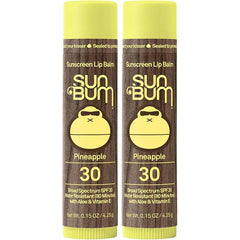 Sun Bum SPF 30 Sunscreen Lip Balm | Pineapple Flavor | Pack of 2 | Vegan and Cruelty Free | With Aloe and Vitamin E