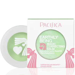 Pacifica Earthly Being Magic Correcting Balm – Green Color Corrector Face Primer for Redness, Vegan & Cruelty-Free Smoothing Balm, 0.28 oz
