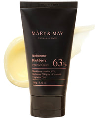 Mary&May Idebenone Blackberry Intense Hydration Cream - Advanced Facial Barrier Strengthening Skin Moisturizer with Niacinamide, Ceramide and Hyaluronic Acid for Deep Hydration - 100g