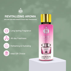 Hi Perfume Body Mist - Perfume Splash for Women - (250ml) (Hi Perfume Body Mist Light Crystal - 250ml)