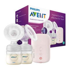 PHILIPS Avent Double Electric Breast Pump, or Quicker and Personalised Milk Expression, Corded Use, 8 + 16 Setting Levels, SCF397/11