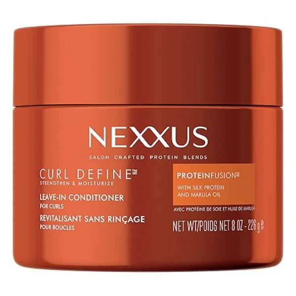 Nexxus Curl Define Leave in Conditioner for Curly Hair with ProteinFusion Curl Conditioner for Moisturizing Curls