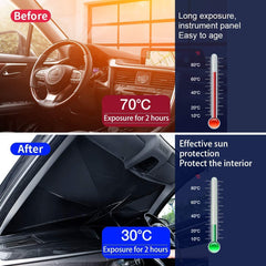 helloleiboo Showay Car Windshield Sun Shade UV Rays and Heat Sun Visor Protector Foldable Reflector Umbrella brella Shield
