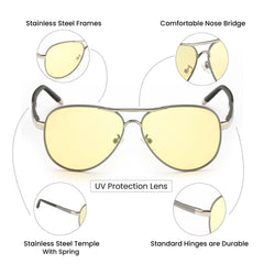 Royal Son Aviator Men Women Polarized Sunglasses for 100% UV Protection