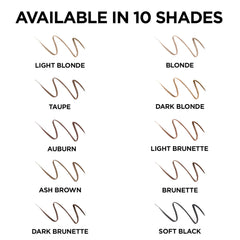 L'Oreal Paris Makeup Brow Definer Waterproof Eyebrow Pencil, Ultra-Fine Mechanical Pencil, Draws Tiny Brow Hairs and Fills in Sparse Areas and Gaps, Light Blonde, 0.003 Ounce (Pack of 1)