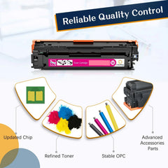 312A Full Combo Set This Compatible toner cartridge is suitable for Printer HP Color LaserJet Pro MFP M476dn, M476fdn, M476fdw CF380A CF381A CF382A CF383A