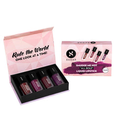 Sugar Smudge Me Not "All Bold" Liquid Lipstick Gift Box
