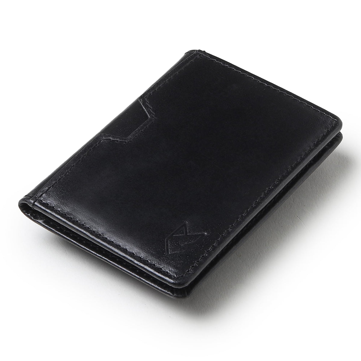 FOXHACKLE RFID Bifold Leather Wallet, Slim Minimalist Card Holder for Men & Women - Black
