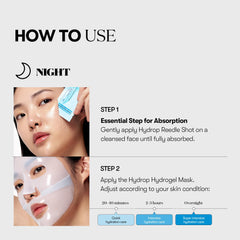 VT COSMETICS Reti-A Reedle Shot 100 2-Step Hydrogel Mask(34.5gx4ea) | Intensive Tightening, Exosome Retinol, Overnight Melting Mask, Ideal for Retinol Beginners, Korean Facial Mask