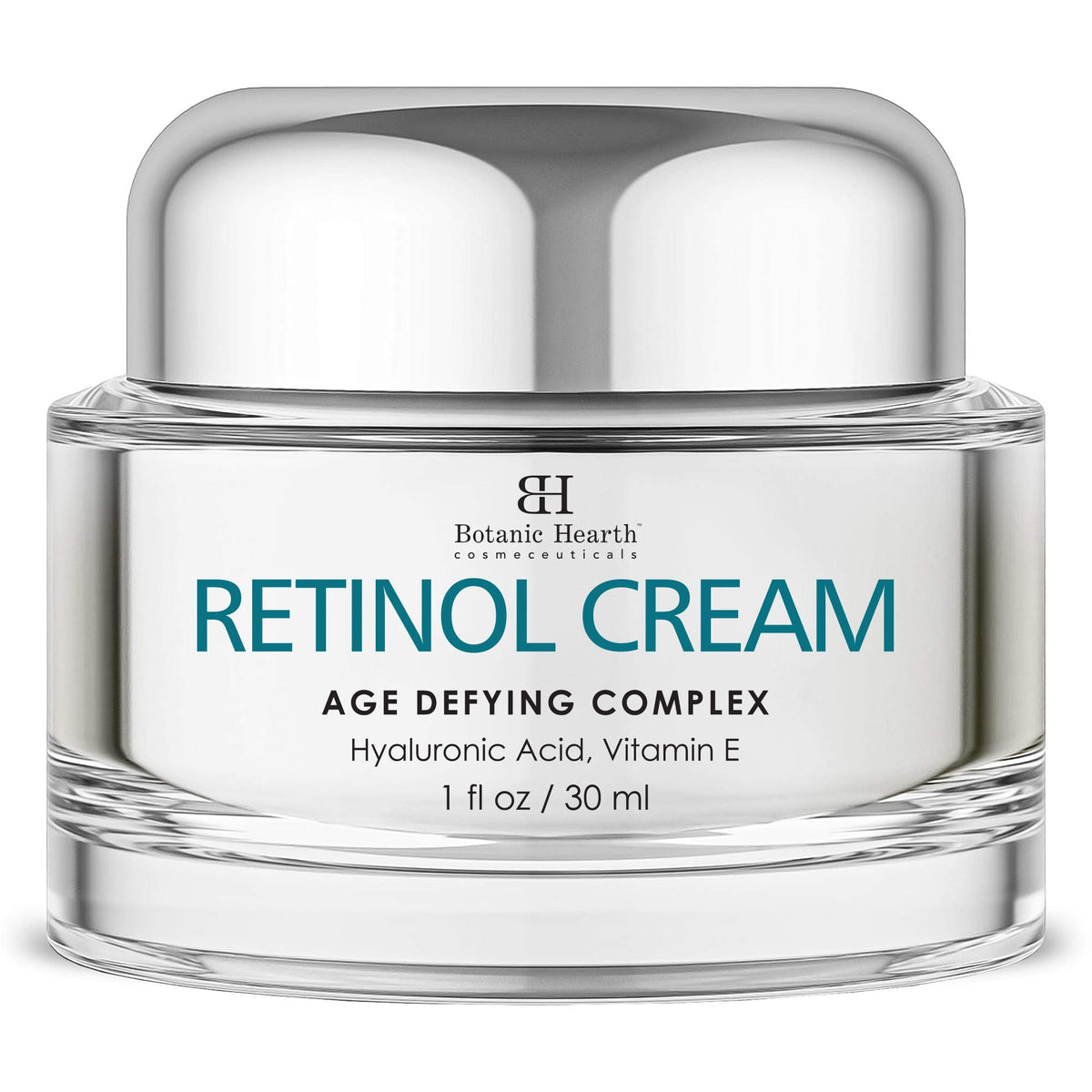 Botanic Hearth Retinol Cream for Face - Age Aging Cream Complex with Hyaluronic Acid & Vitamin E, Reduces the Appearance of Wrinkles - Day & Night Facial Moisturizer - 1 fl oz