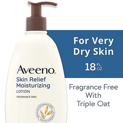 Aveeno Winter Skincare Essential Gift Set with Skin Relief Moisturizing Lotion, Skin Relief Repairing Foot Mask, & Skin Relief Hand Cream for Nourishing Dry Winter Skin Care, 3 items