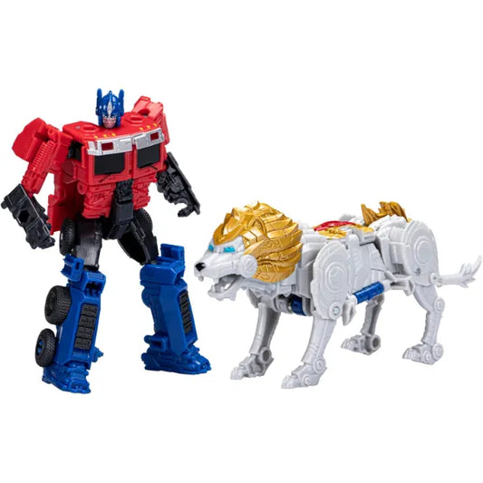 Transformers: Rise of The Beasts Movie, Beast Alliance, Beast Combiners 2-Pack Optimus Prime & Lionblade Toys