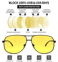Joopin Polarized Sunglasses for Men, Classic Military Rectangular Sun Glass with Metal Frame UV Protection