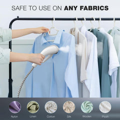 Nikai 1800W Garment Steamer with Ironing Board, Thermostat Protection, Adjustable Telescopic Pole, Suit Hanger, 2L Water Tank Capacity, 45 Sec Preheat, 2 Systems Levels, 50 Min Steam - NGS266A