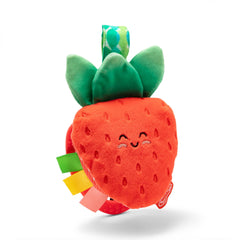 Melissa & Doug Multisensory Strawberry Cuckoo Baby Travel Stroller Toy for Babies up to 12 Months