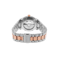 Fossil Heritage Automatic Silver Dial Two-Tone Unisex Watch ME3227