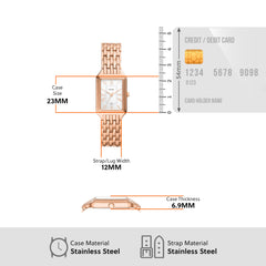 Fossil Raquel Analog White Dial Women's Watch-ES5271