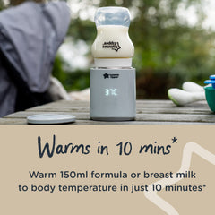 Tommee Tippee LetsGo Portable Baby Bottle Warmer, USB Rechargeable, Electric Bottle Warmer, Lightweight and Travel Friendly