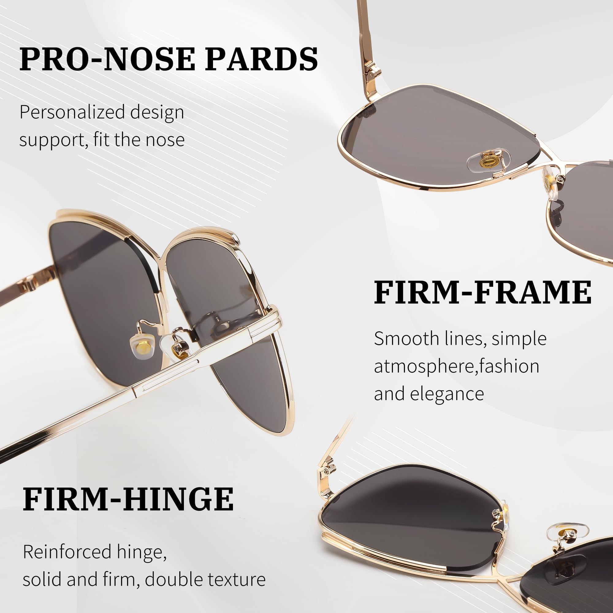 FEISEDY Womens Pilot Sunglasses Oversized Butterfly X Shape Design Cateye Cute Lady Sunglasses B2738