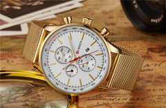 Curren Casual Watch For Men Analog Leather - 8227