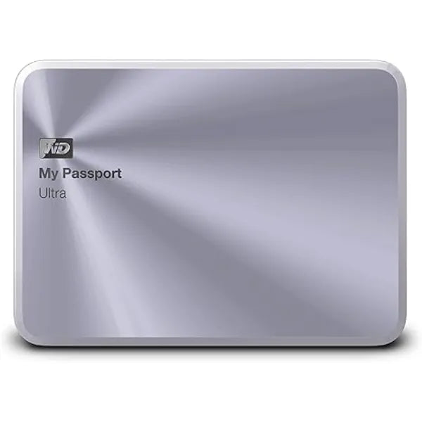 Western Digital 2TB My Passport Ultra (Metal Edition) Portable Hard Drive (WDBEZW0020BSL-NESN) - Silver