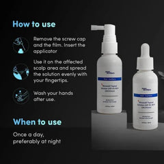 Man Matters Minoxidil 5% Solution Serum for Men with Procapil I Controls Hair Loss, Thinning I Revitalise Hair and Beard Regrowth I Alcohol Free, Non-Sticky, Unscented I Extra Strength I 60 ml