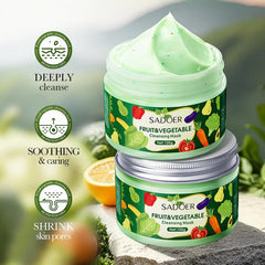 Organic Vegetable & Fruit Face Mask, 2.7% Azelaic Acid – Exfoliating, Pore Minimizer, Hydrating & Refreshing Skincare for Acne, Oily Skin & Blackheads