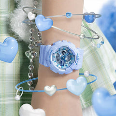 G-Shock Casio Baby-G Fresh Colours Blue Resin Analog-Digital Watch BA-110YK-2A