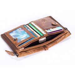 WellingtonAE 06Vintage Style Purse Leather Wallet Men Hasp Wallet Fashion Male Short Wallets Card Holder Bag Money Wallet