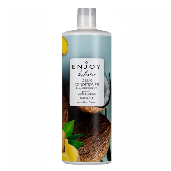 Enjoy Hair Care Holistic D-LUX Conditioner, pH 4.0-5.0, Hair Conditioner For Damaged Hair, Conditioner Curly Hair Products - 33 Fl Oz