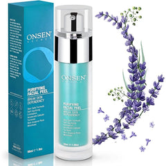 Onsen Exfoliating Peeling Gel - Daily Gentle Face Exfoliator, Dark Spot Remover, Organic Facial Peel for Sensitive Skin, Natural Whitening Peeling Gel for Women, 1.7 fl oz/50 ml