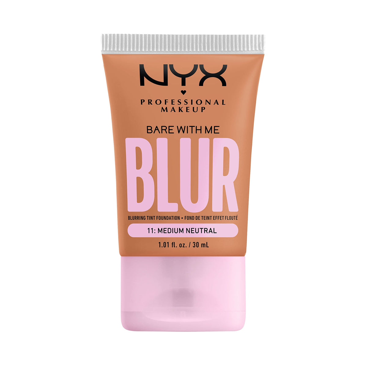 NYX Professional Makeup Bare With Me Blur Tint Matte Foundation - Medium Neutral (Vegan, Lightweight and Fade & Transfer-Resistant)