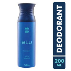 Ajmal Blu and Carbon Deodorants for Men Pack of 2