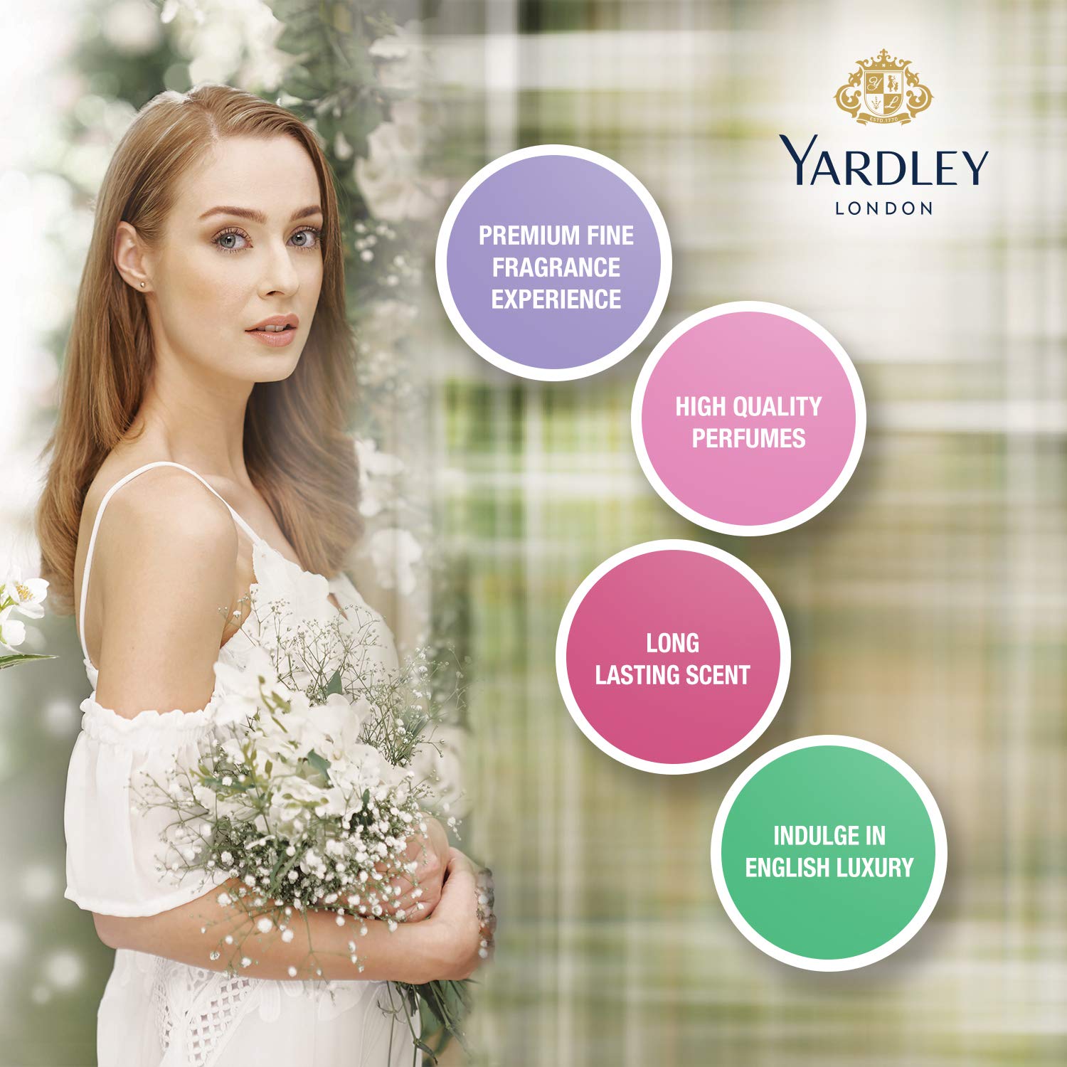 YARDLEY English Lavender Perfumed Gift Set, Floral Aromatic Freshness, Relaxing And Calming Scent, Eau De Toilette 125 ml + Body Spray 150 ml